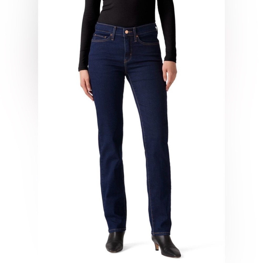 Levi's Dark Blue Straight Leg Women's Jeans